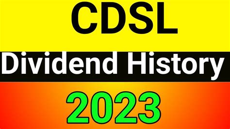 cdsl share dividend 2023 record date